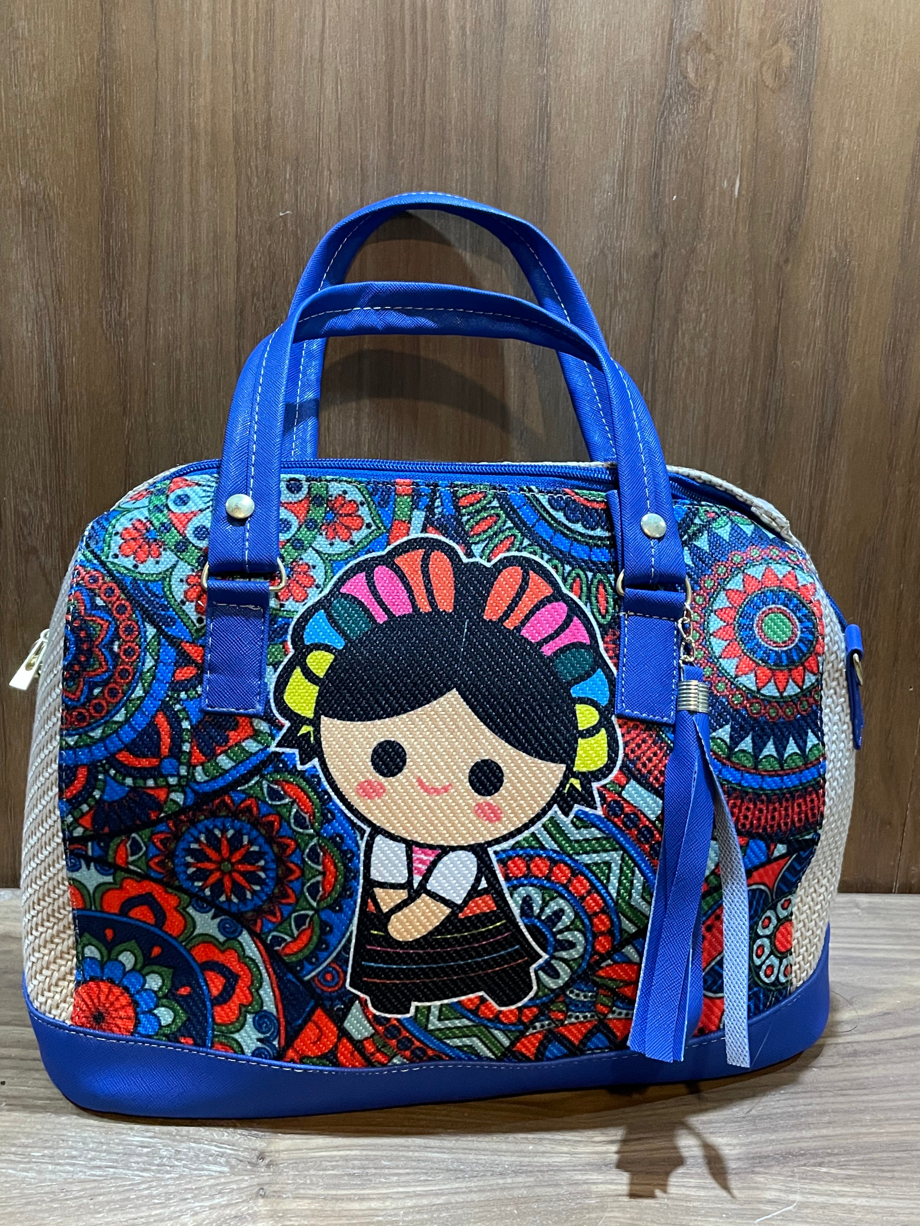 Bolsa artesanal de yute - Frida Kahlo