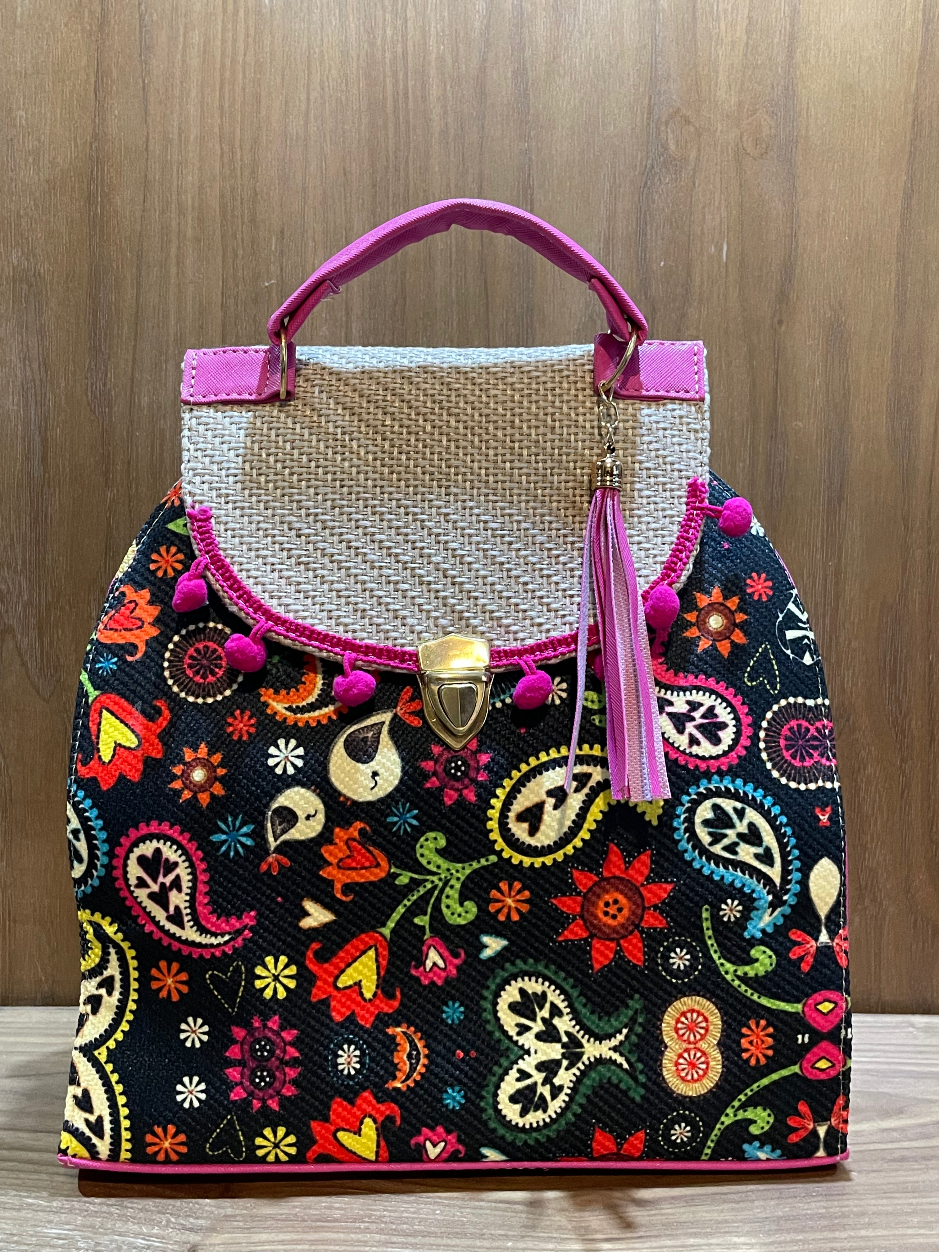 Bolsa artesanal de yute